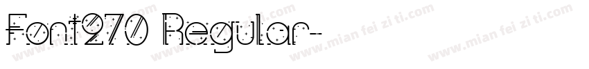 Font270 Regular字体转换